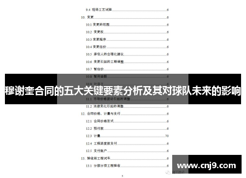 穆谢奎合同的五大关键要素分析及其对球队未来的影响